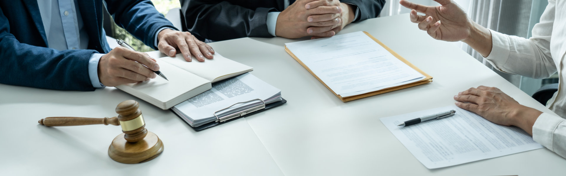 Male lawyer consult and conference having team meeting